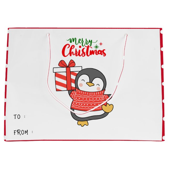 Cute Penguin God jul (Framsidan)
