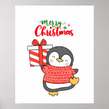 Cute Penguin God jul