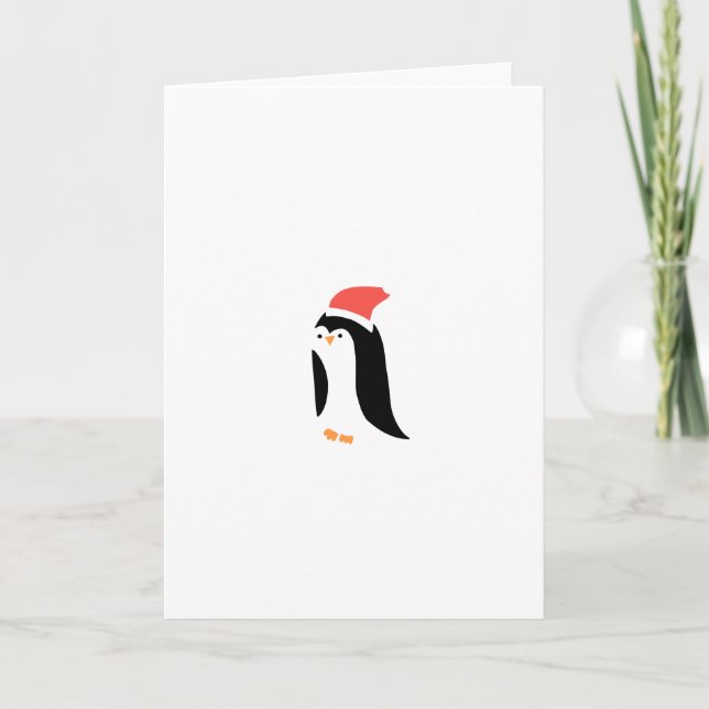 CUTE PENGUIN HELGKORT (Framsida)