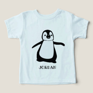 Cute penguin illustration Personlig Baby T Shirt