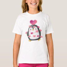Cute penguin inslaget i kärlek t-shirt