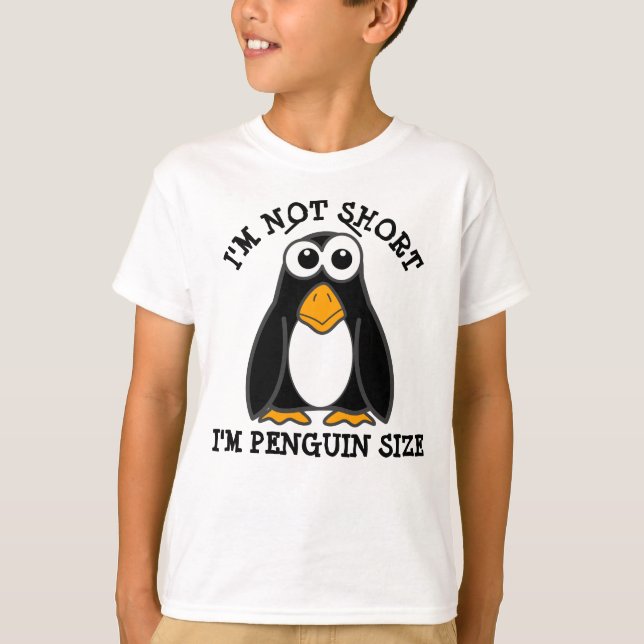 Cute Penguin, jag är inte Kort Funny Quote T Shirt (Framsida)