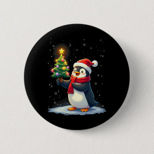 Cute Penguin Julgran Pajama Girls Boys Funn Knapp