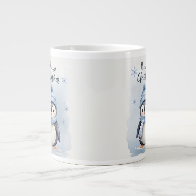 Cute Penguin Jumbo Mugg (Framsidan)