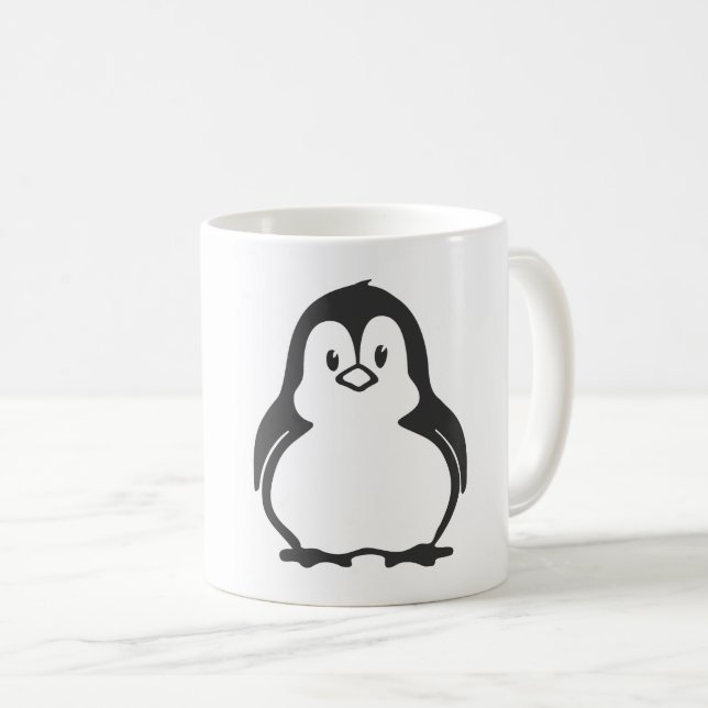 Cute Penguin Kaffe koppar (Framsida höger)