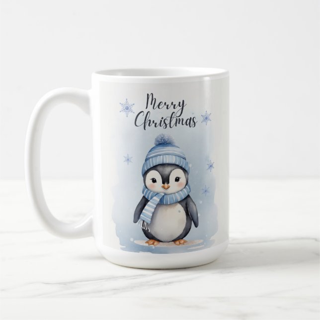 Cute Penguin Kaffemugg (Vänster)