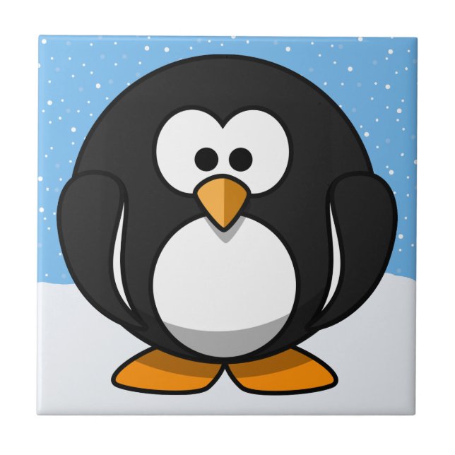 Cute Penguin Kakelplatta (Framsidan)