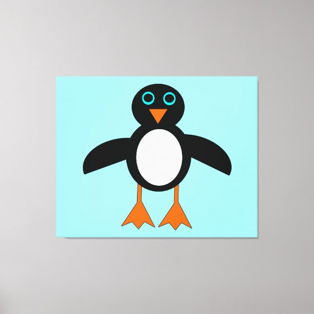 Cute Penguin-Kanvastrycket Canvastryck (Framsida)