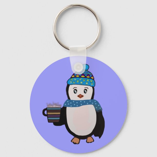 Cute Penguin Keychain Nyckelring (Framsida)