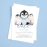 Cute Penguin Kids första födelsedag Inbjudningar<br><div class="desc">Skapa ditt eget första födelsedagsfest inbjudan! Anpassa den här designen med din egen text. Du kan anpassa den här designen ytterligare genom att markera länken "anpassa ytterligare" om du vill.</div>