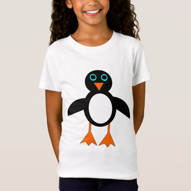 Cute Penguin Kids T Shirt (Framsida)