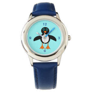 Cute Penguin Kids Watch med nummer Armbandsur