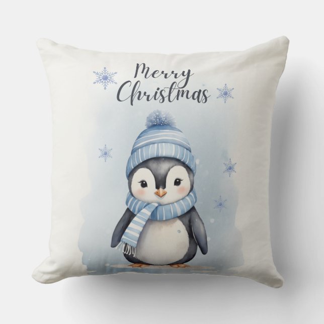 Cute Penguin Kudde (Framsida)