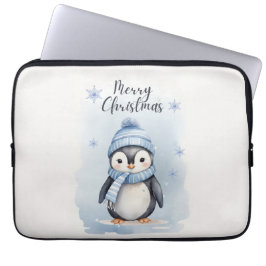 Cute Penguin Laptop Fodral