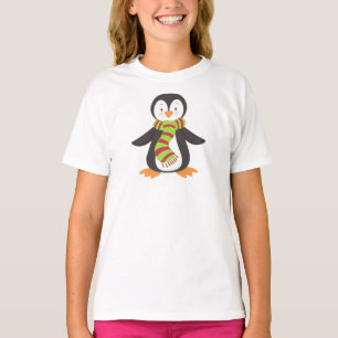 Cute Penguin, Little Penguin, Penguin with Scarf T Shirt