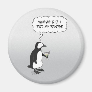 Cute penguin-magnet: byxor saknas magnet