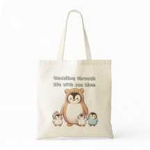 Cute Penguin Mamma Tote Bag