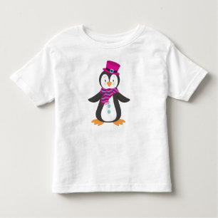 Cute Penguin med hatt, penguin med skinka T Shirt