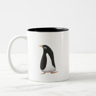 Cute Penguin Mug | Black Two-Tone Coffee Cup Två-Tonad Mugg