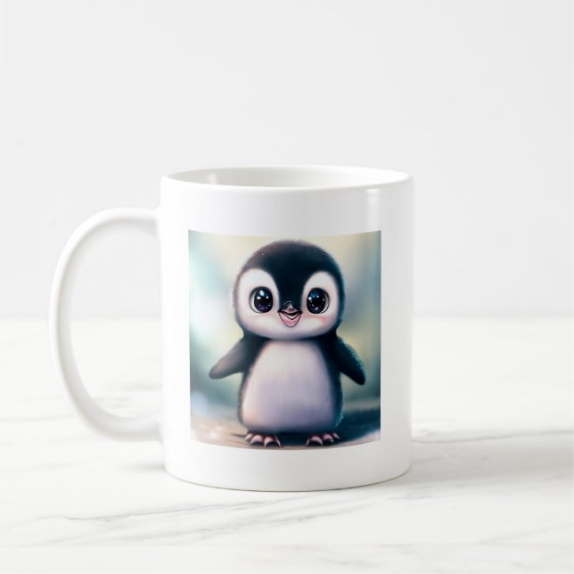 Cute Penguin Mugg - Cute Animal Muggar (Vänster)