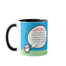 Cute Penguin, nyårsoffert för matematikproblem Mug