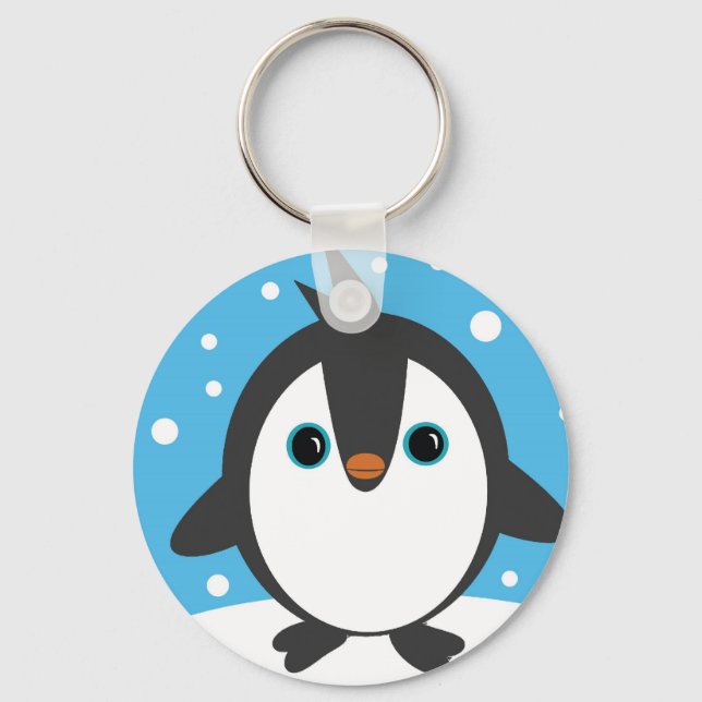 Cute penguin-nyckelring nyckelring (Framsida)