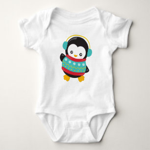 Cute Penguin, Penguin med sötare, öronsvampar T Shirt