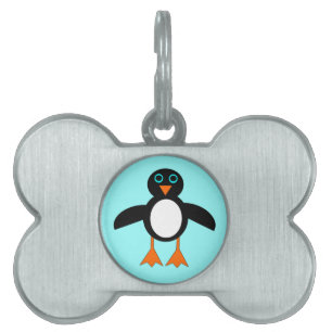 Cute Penguin Pet-tagg Namnbricka Husdjur