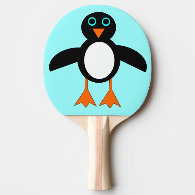 Cute Penguin Ping Pong Paddle Pingisracket (Framsidan)