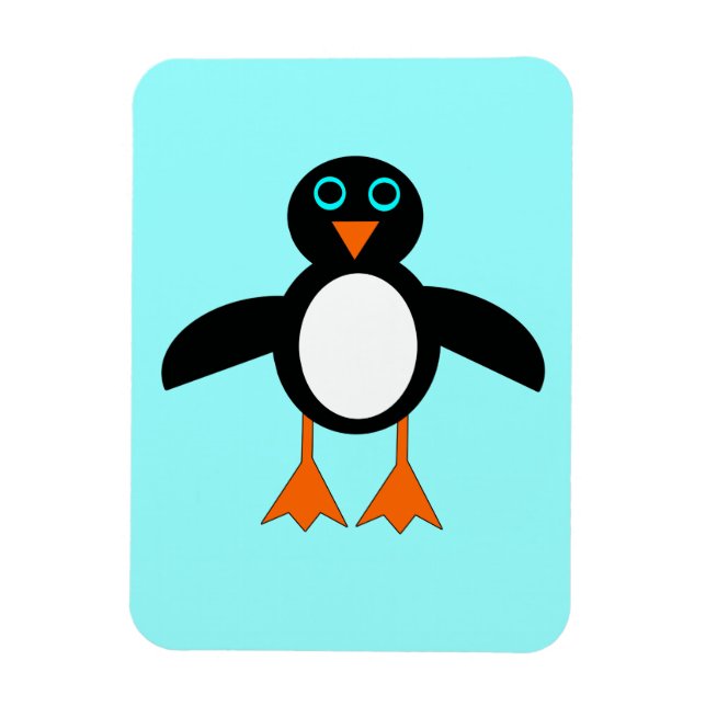 Cute Penguin Premium Magnet (Vertikal)