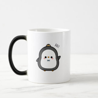 Cute Penguin säger hej! Kaffe Mugg