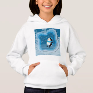 Cute Penguin-skridskor i vintermiljö T Shirt