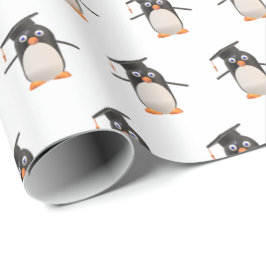 Cute Penguin Studenten Gift Wrapping Papper Presentpapper