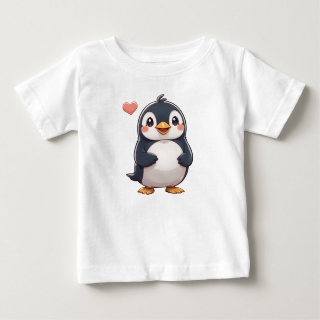 Cute Penguin T Shirt (Framsida)