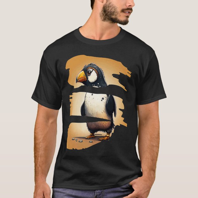 Cute Penguin T Shirt (Framsida)