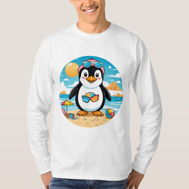 Cute Penguin T Shirt (Framsida)