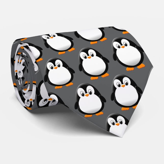 Cute Penguin Tecknad Charcol Slips (Rullad)