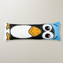 Cute Penguin-Tecknad Illustrated Blue