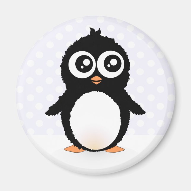 Cute penguin-tecknad magnet (Framsidan)