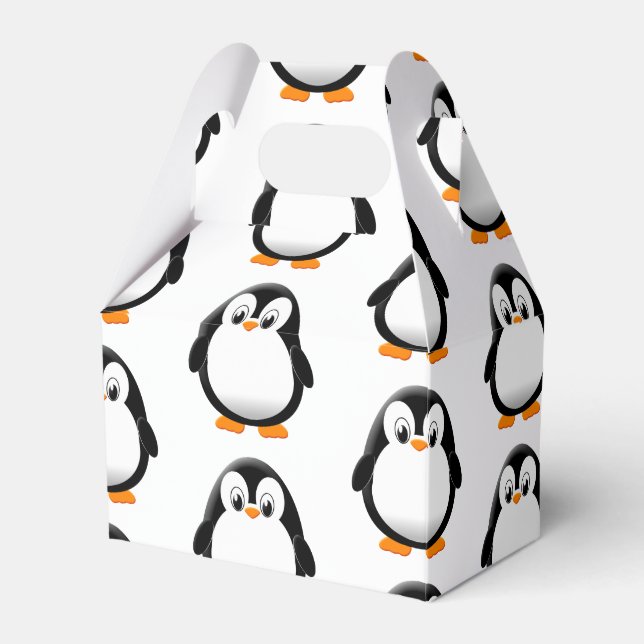 Cute Penguin Tecknad Presentaskar (Framsidan Sidan)
