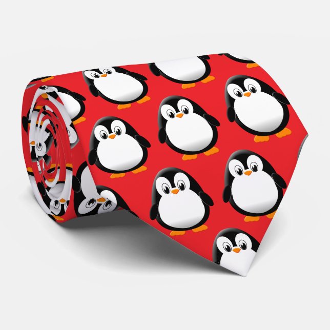 Cute Penguin Tecknad Red Slips (Rullad)