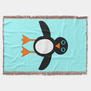 Cute Penguin Throw Blanket Mysfilt