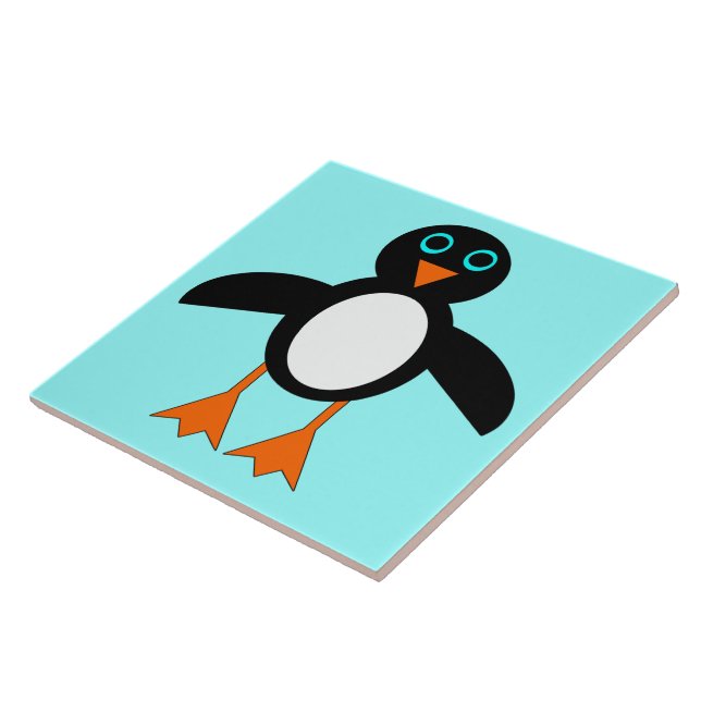 Cute Penguin Tile Kakelplatta (Sidan)