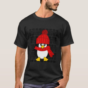 Cute Penguin Ugly jul Sweater Julafton Long Slee T Shirt
