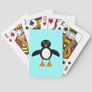 Cute Penguin-uppspelningskort Spel Kort