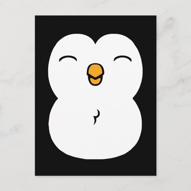 Cute Penguin Vykort (Framsida)