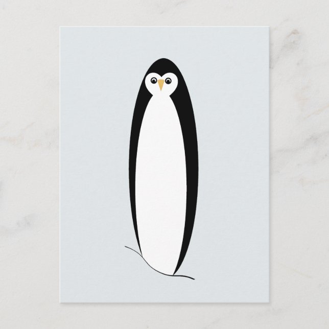 Cute Penguin-vykort Vykort (Framsida)