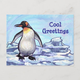 Cute Penguin-vykort Vykort