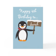 Cute Penguin Wear Scarf Design