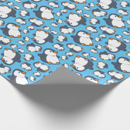 Cute Penguin Winter Barns födelsedag Party Presentpapper